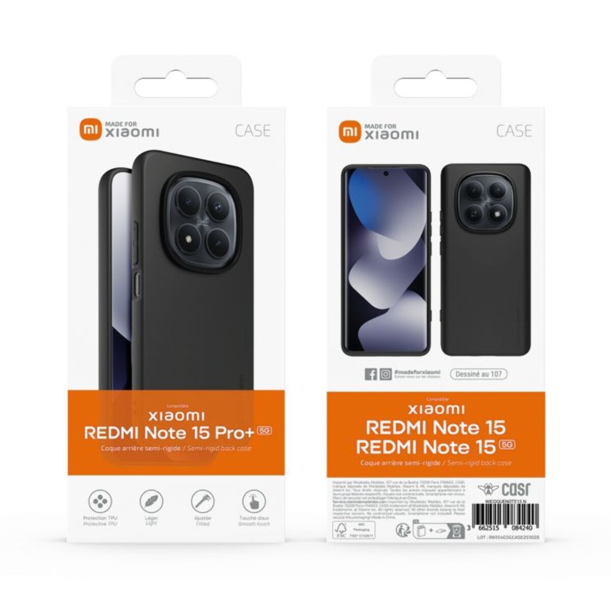 Coque MADE FOR XIAOMI Redmi Note 15 Pro+ 5G Noir