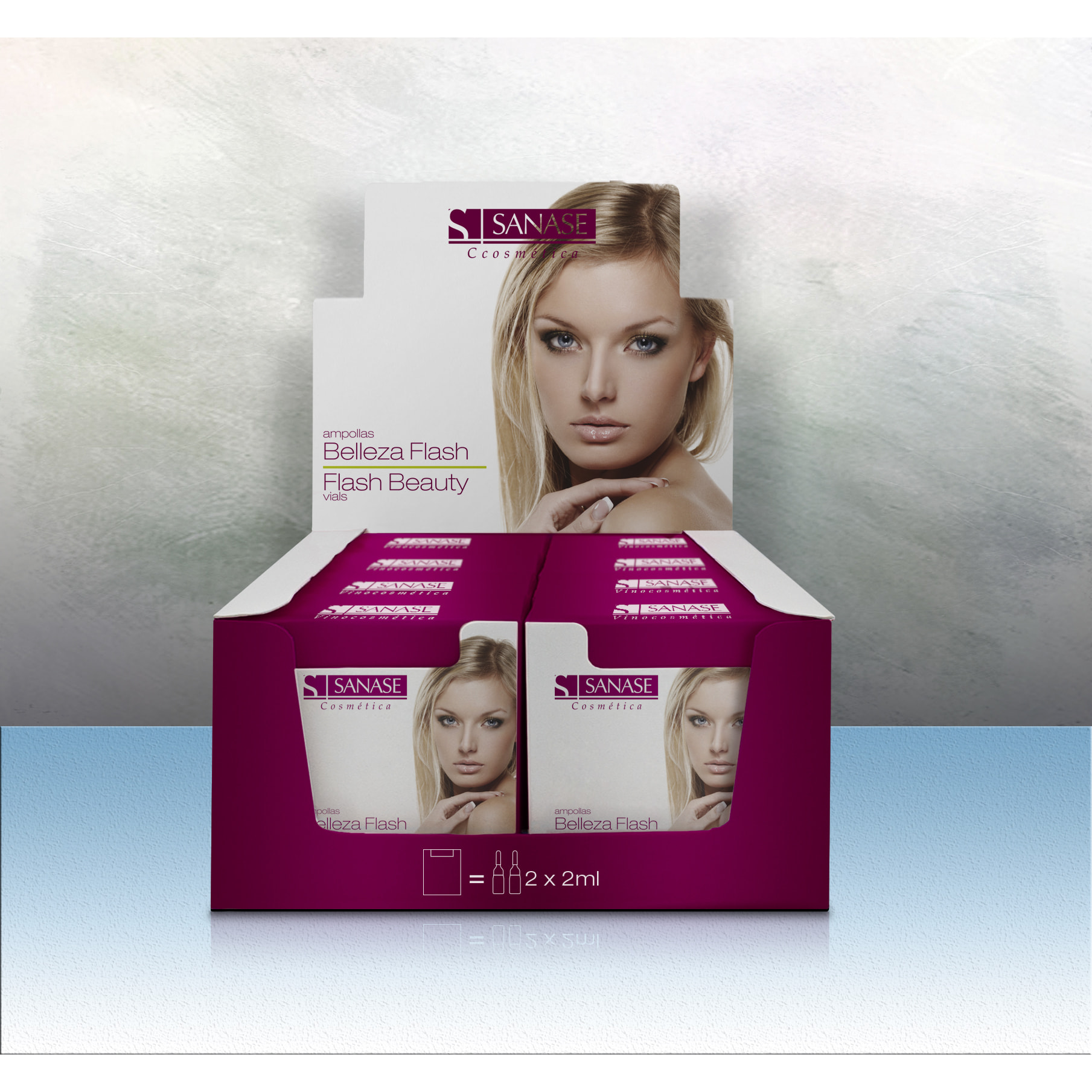 BELLEZA FLASH EXPOSITOR 12 X 2 SANASE DAP