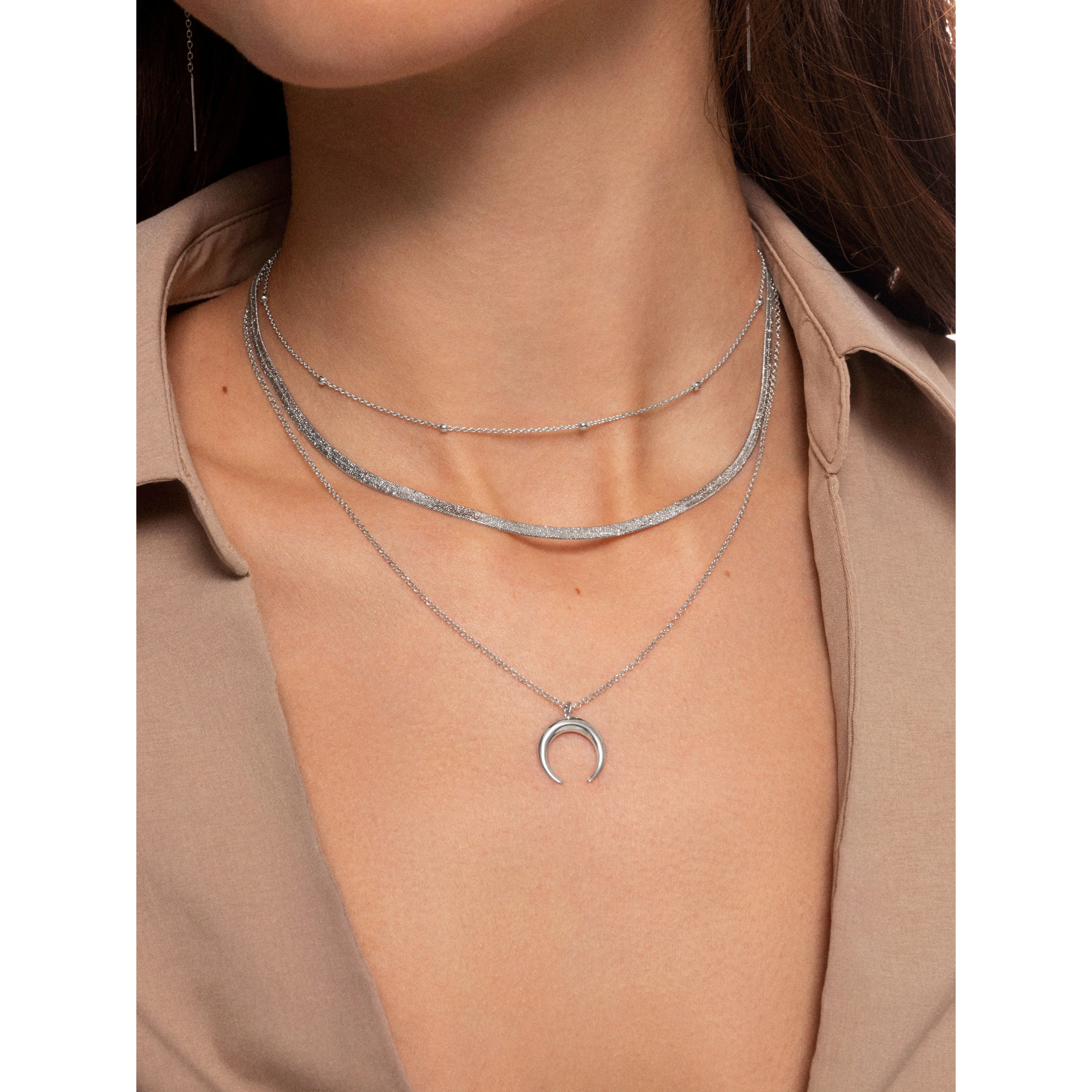 Collar Moonset Plata