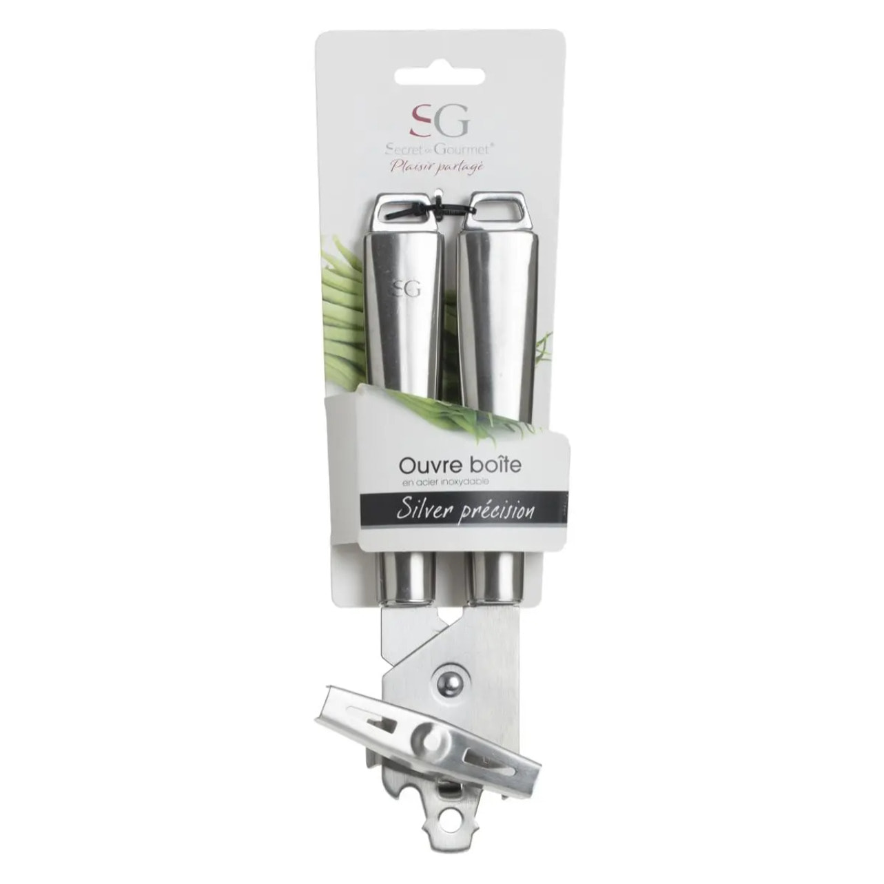 Ouvre-boîte "Silver Précision" en inox
