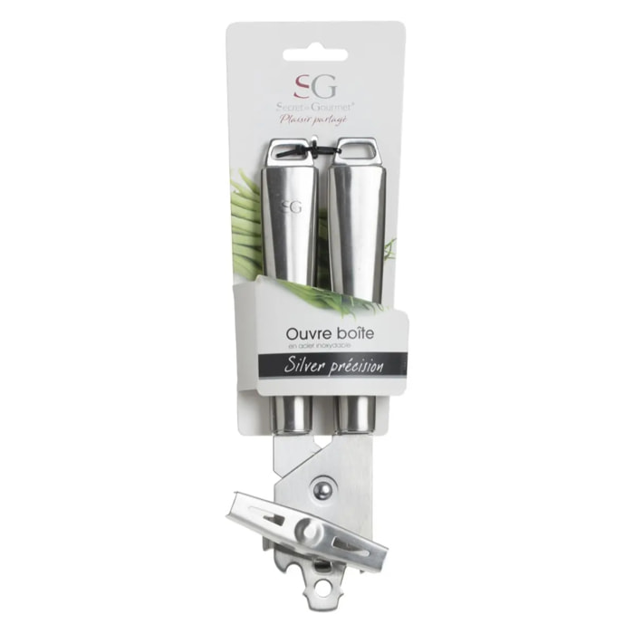 Ouvre-boîte "Silver Précision" en inox