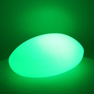 Lampada led in plastica ricaricabile sasso multicolor cm51x37h20