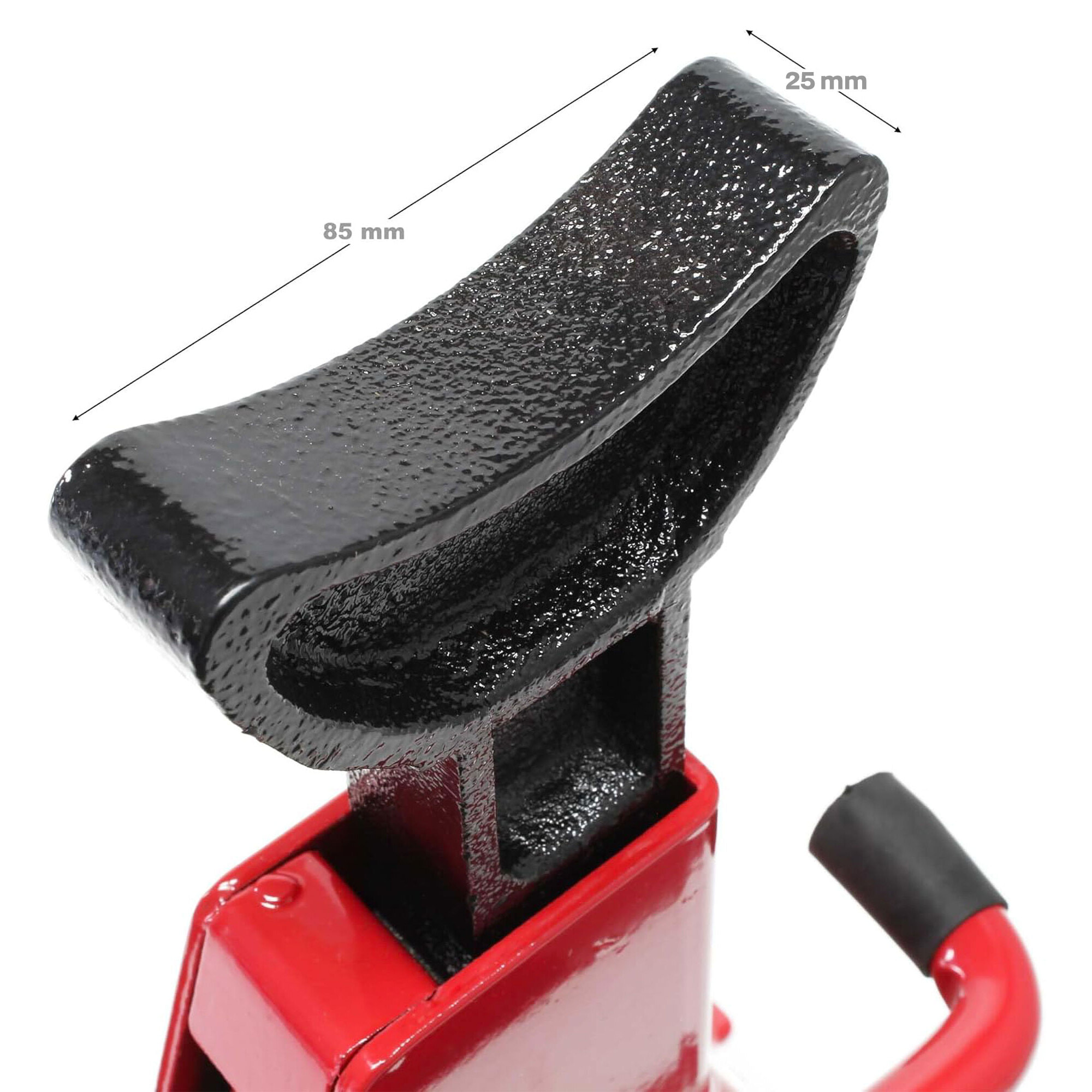 Muscleman - Set 2 Cavalletti per Auto Portata 3000 kg Regolabile in Altezza 28-42 cm Supporto in Acciaio Rosso