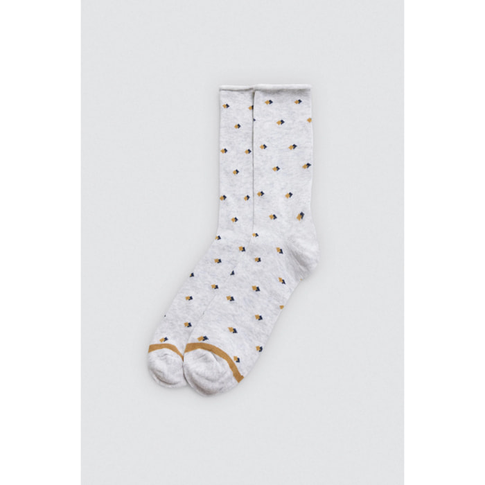 Confezione da 3 calzini stampati senza risvolto