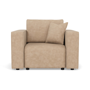 Topaze - fauteuil en simili - Beige
