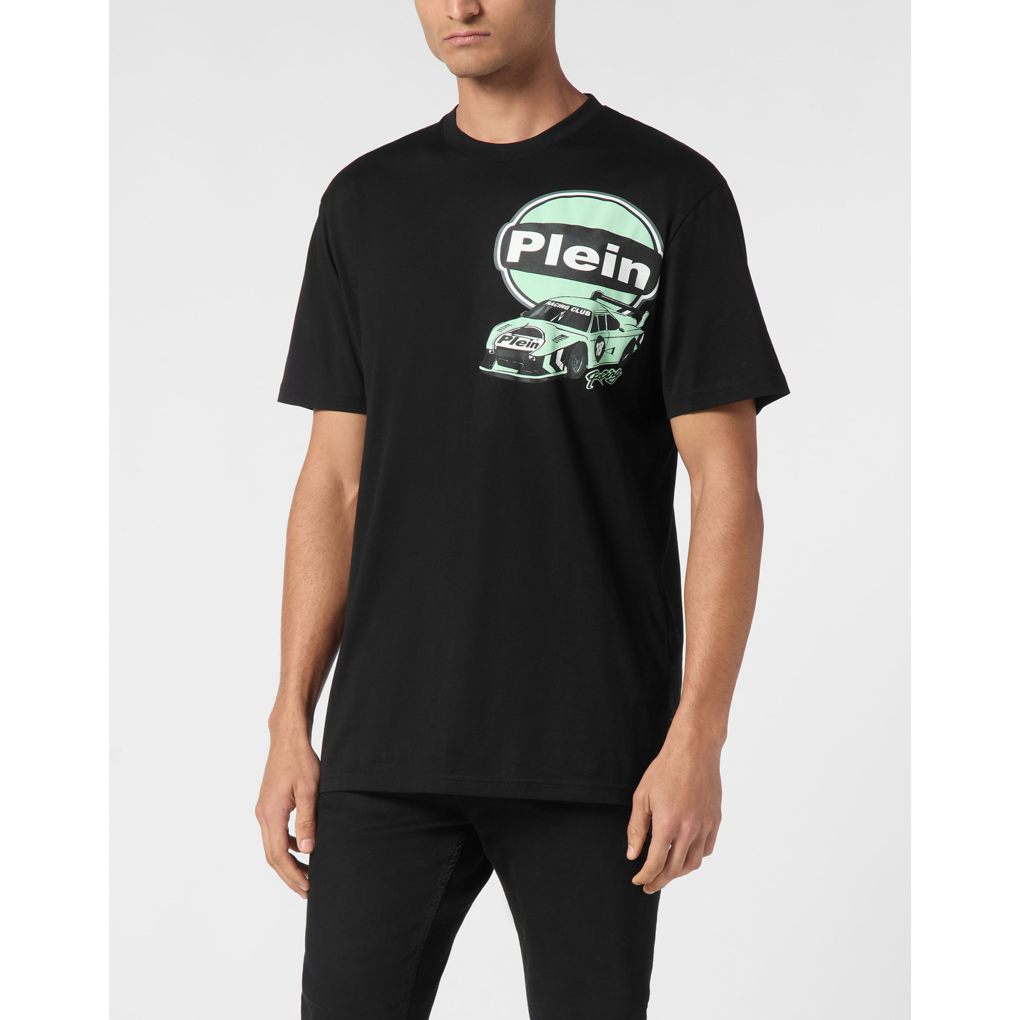PHILIPP PLEIN T-Shirt Round Neck Ss RACING