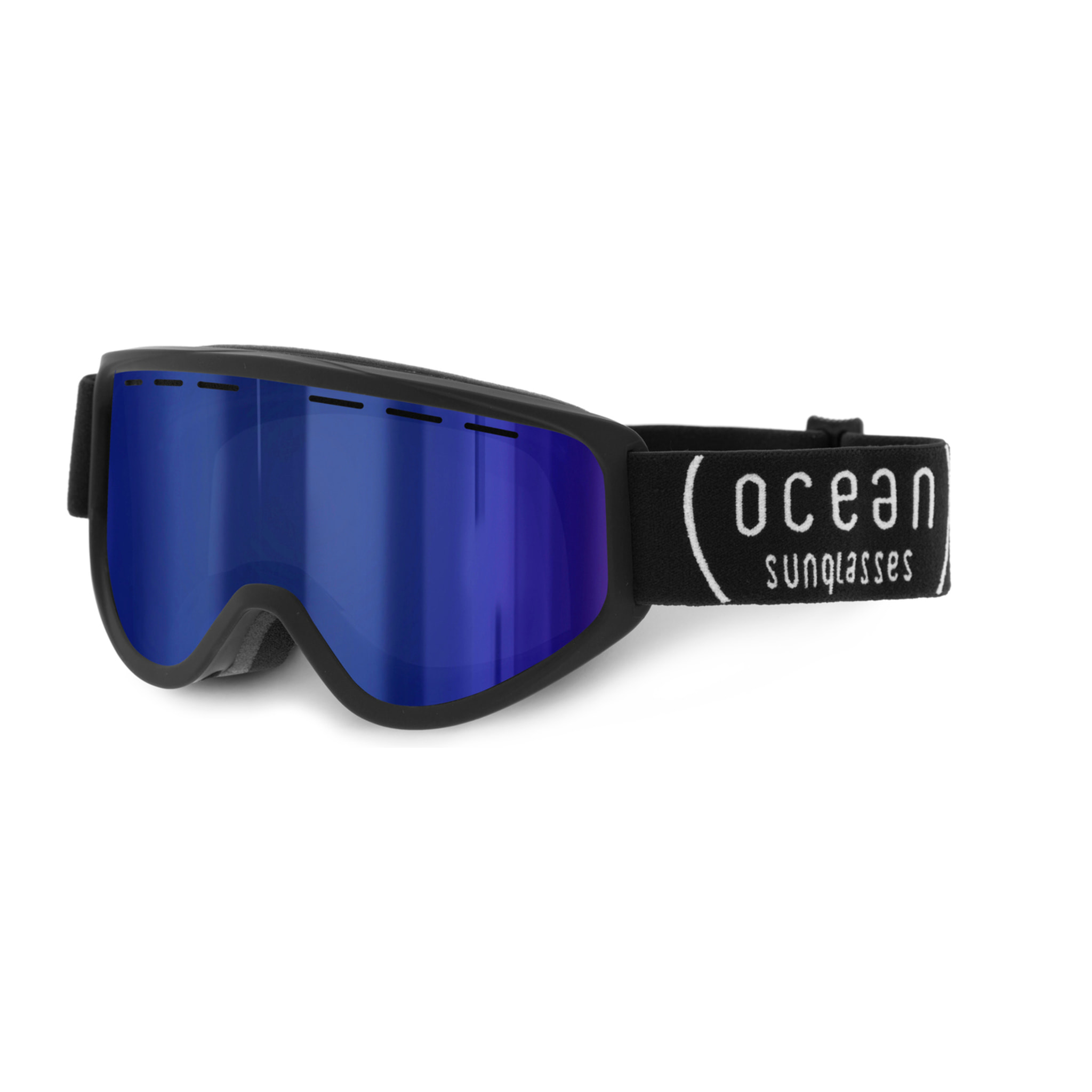 Gafas de esquí OCEAN ICE - Negro / Revo azul con borde negro