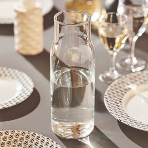Jarra 1 L y 6 vasos naranjas 31 cl Stripy - Luminarc