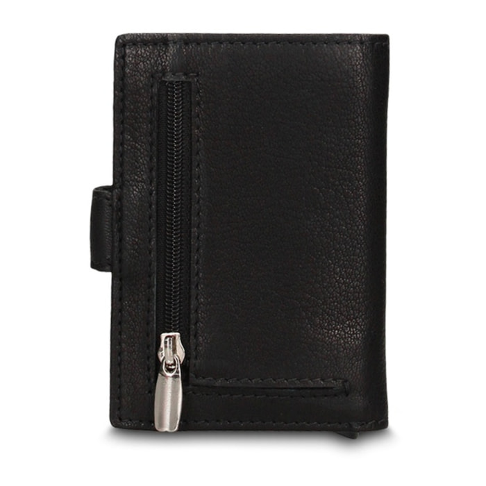 Portafoglio uomo in vera pelle - Modello Bastian Pro - Casual - 6.5 x 10.5 x 2.0 cm