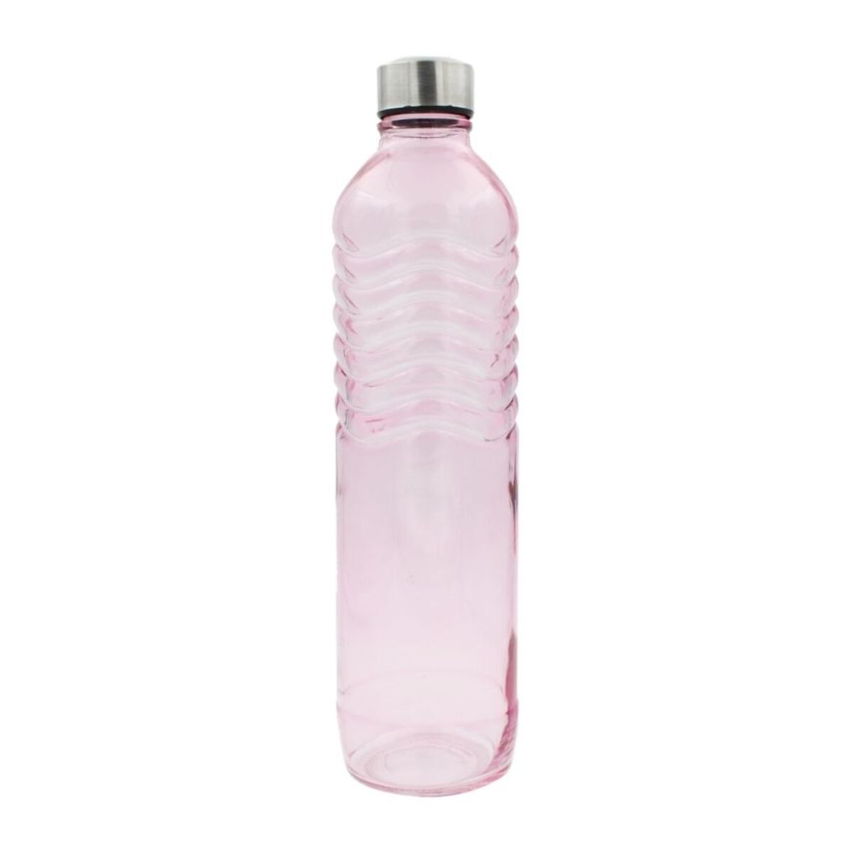 Bouteille rose en verre coloré, GLOUPOP