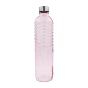 Bouteille rose en verre coloré, GLOUPOP