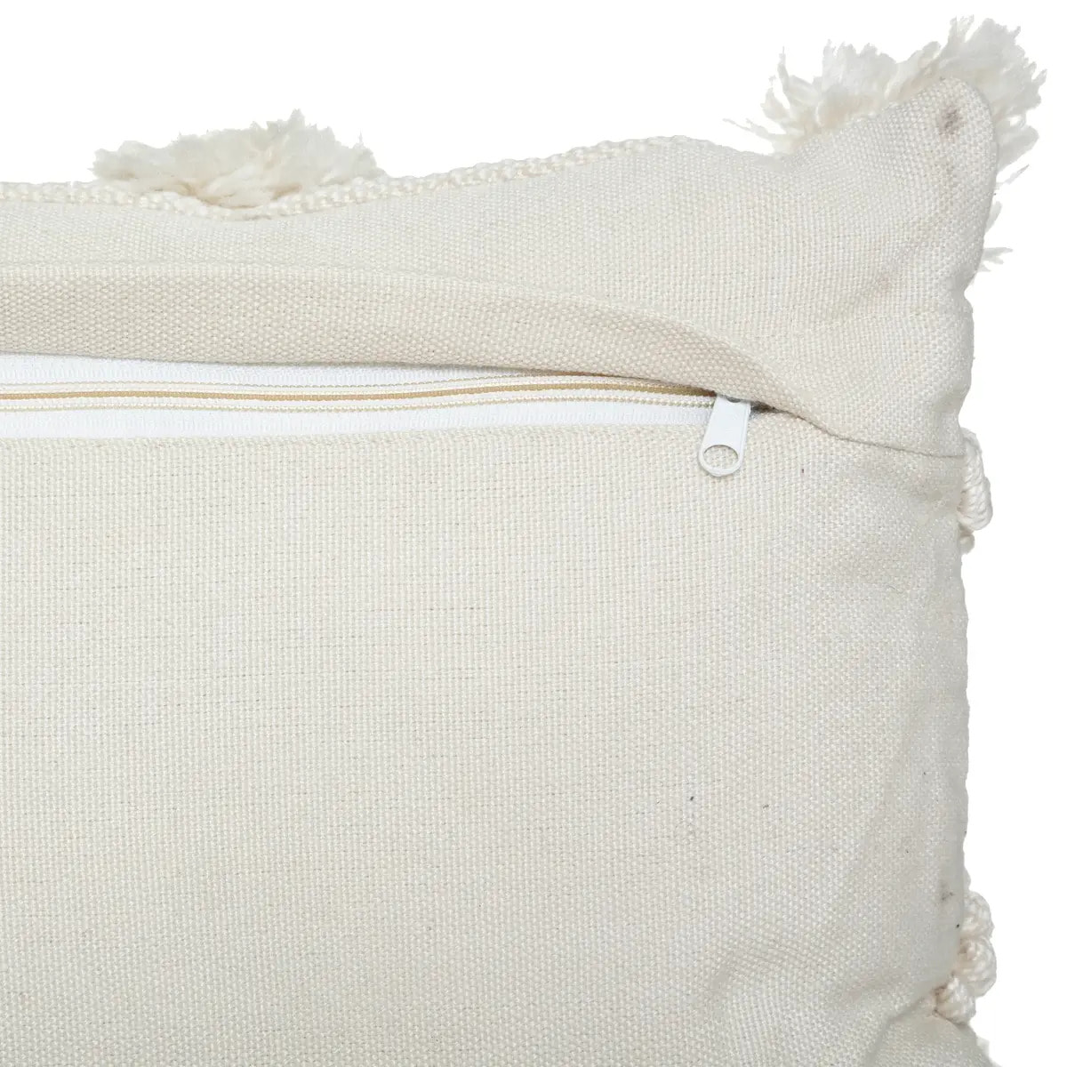 Coussin "R.O.W." blanc ivoire 30x50cm