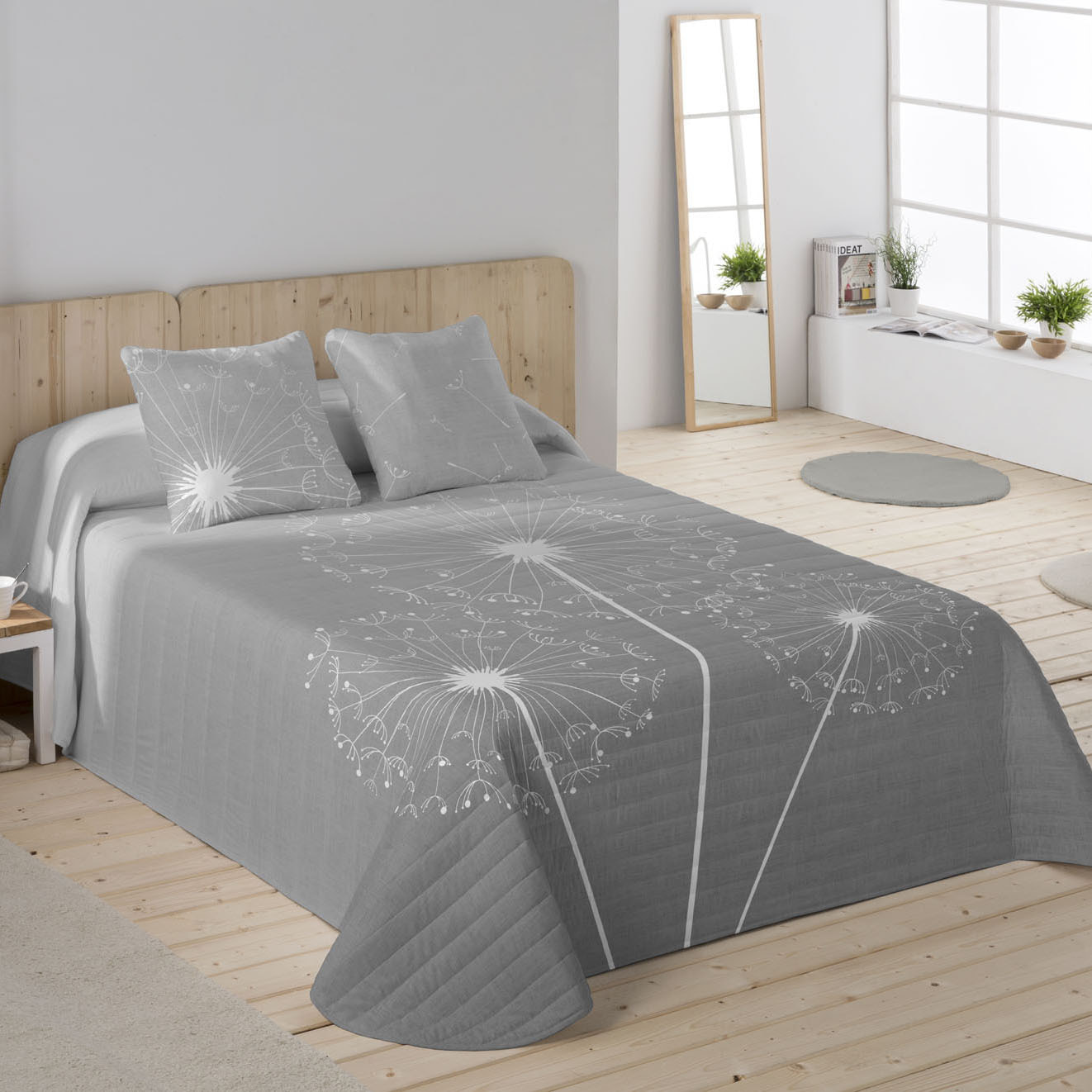 Icehome - Colcha Bouti Estampada - 100% Algodón - 70 gr/m² - Alin