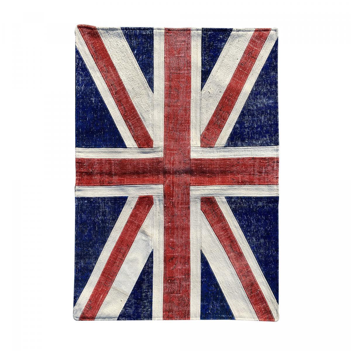 Authentique tapis Noué main en Turquie motif Union Flag
