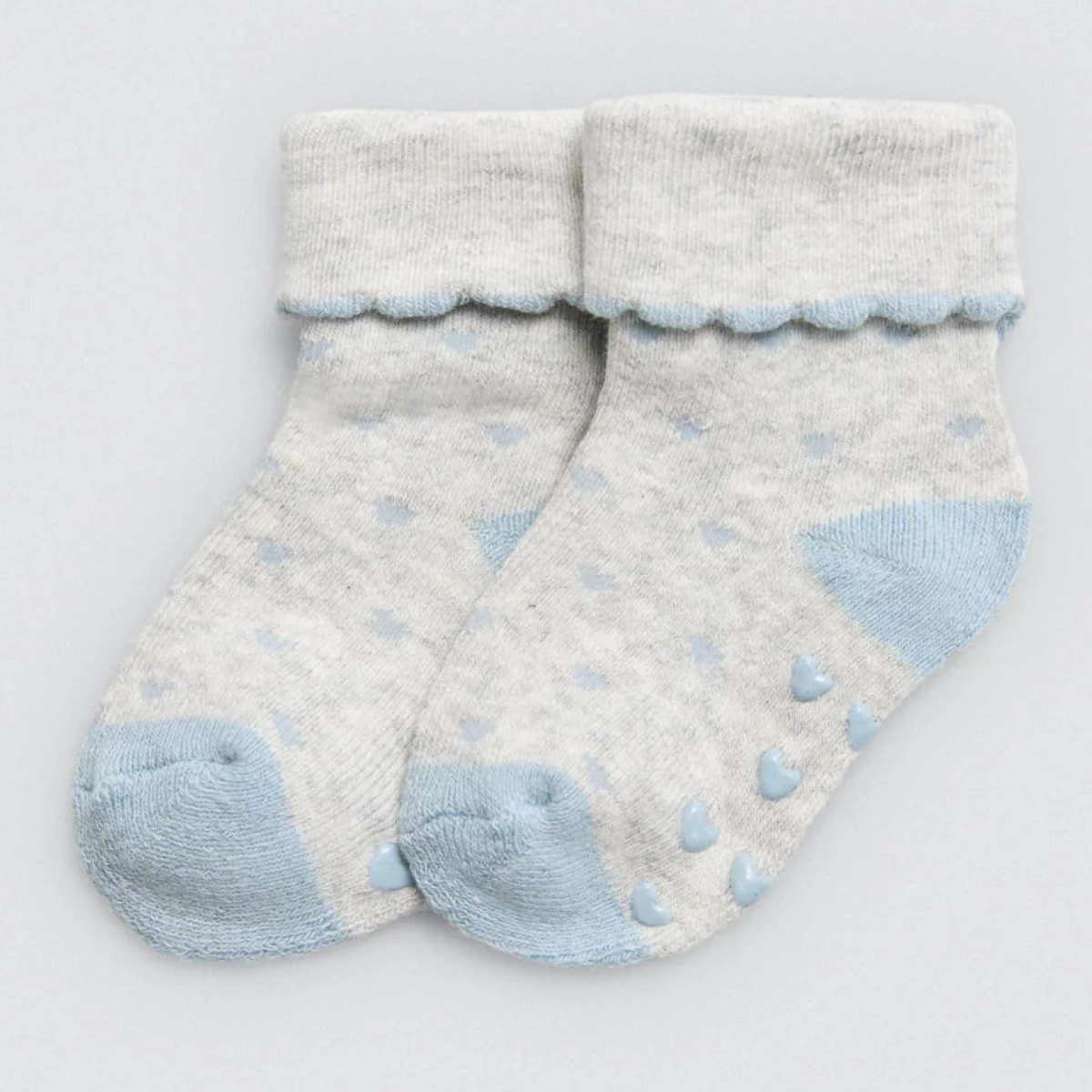 Confezione da 4 calzini termici antiscivolo per neonato nei toni del rosa