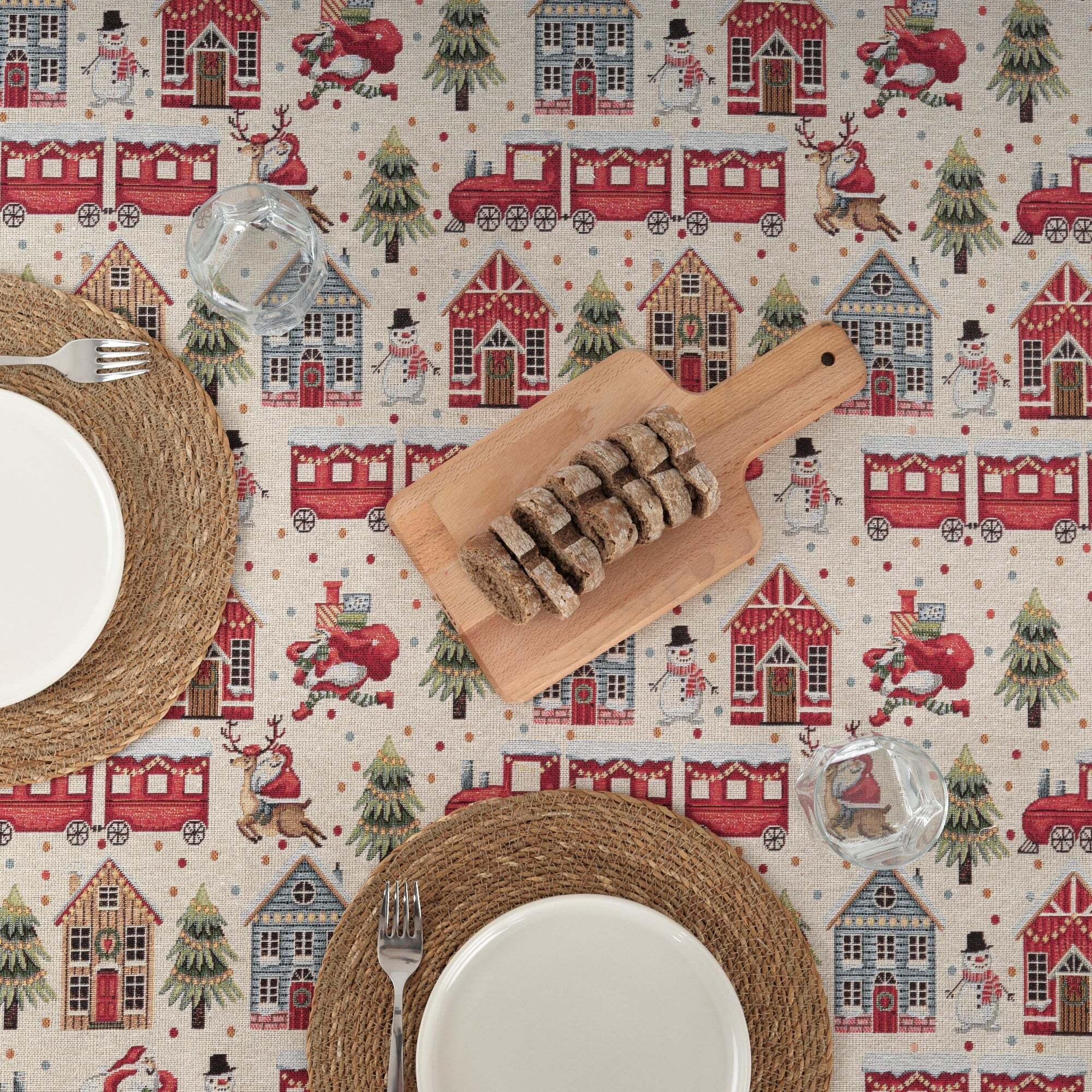 Nappe anti-taches premium jacquard 33761B