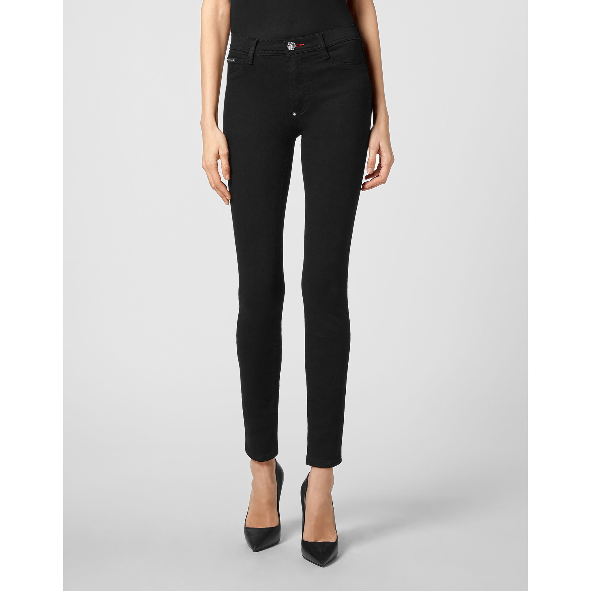 PHILIPP PLEIN Jegging de cintura alta ICONIC PLEIN