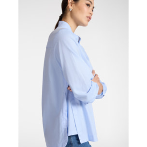 Elena Mirò - Camisa de popelina - Light - blue