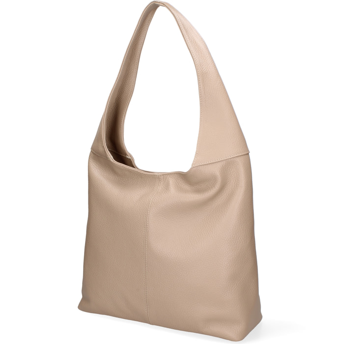 Borsa a sacca  da donna In Vera pelle Made in Italy 39x55x13 cm