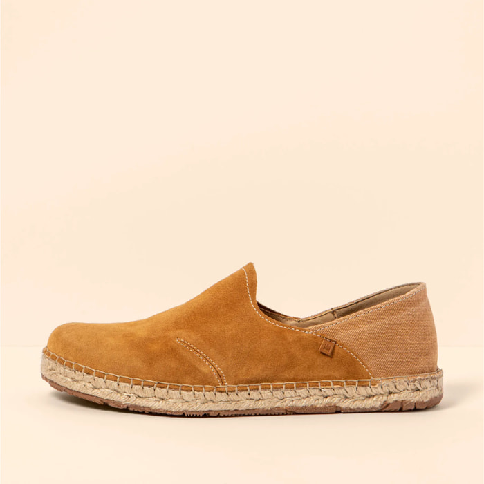 Zapatos N677 SILK SUEDE-COTTON TOFFEE / CAMPOS color Toffee