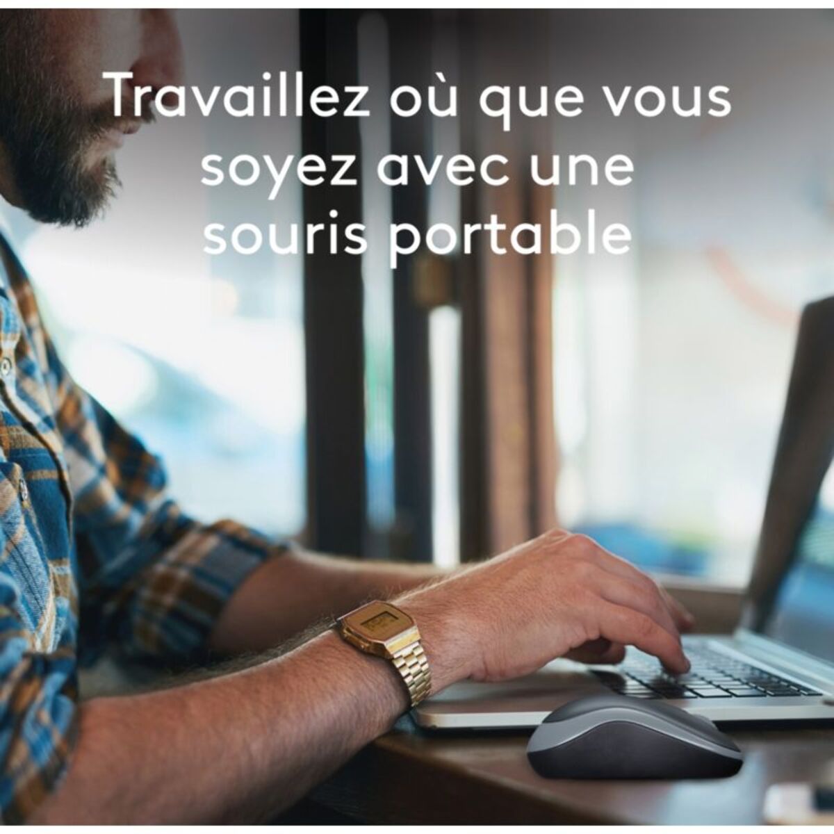 Souris sans fil LOGITECH M185 Swift Grey