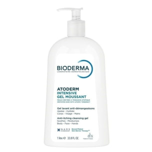 Atoderm Intensif Gel Moussant - Ultra-Apaisant Peaux Sensibles Très Sèches Irritées à Atopiques 500 ml