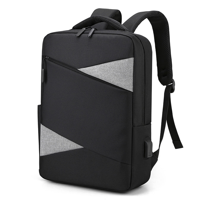 DAM Zaino per laptop  con interfaccia di ricarica USB. 29x11x40cm. Colore nero