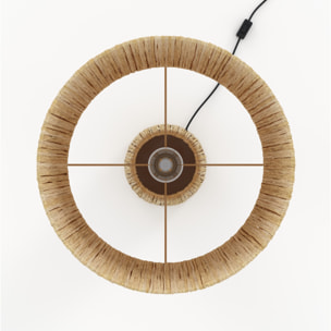 Grande lampe en feuille de palmier - Soléa