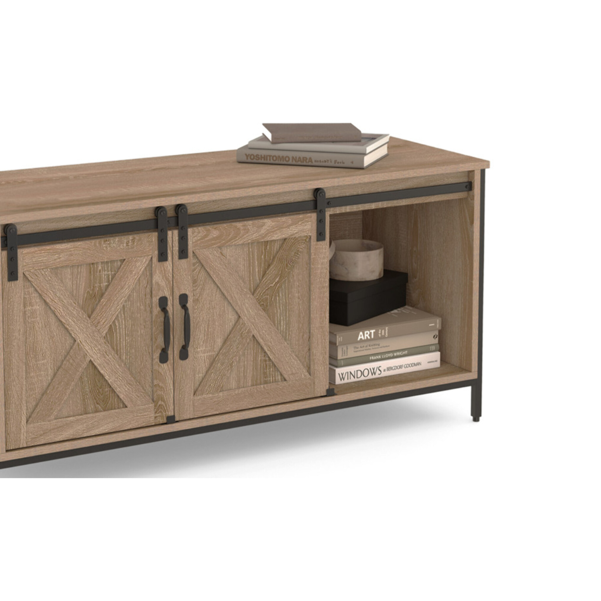 Meuble TV Cheyenne 2 portes L113cm