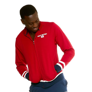 Chándal retro de hombre Leone con cremallera completa