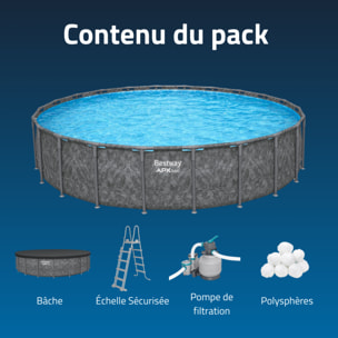 Bestway Piscine hors sol - Ronde - APX 365 - 671 x 132 cm