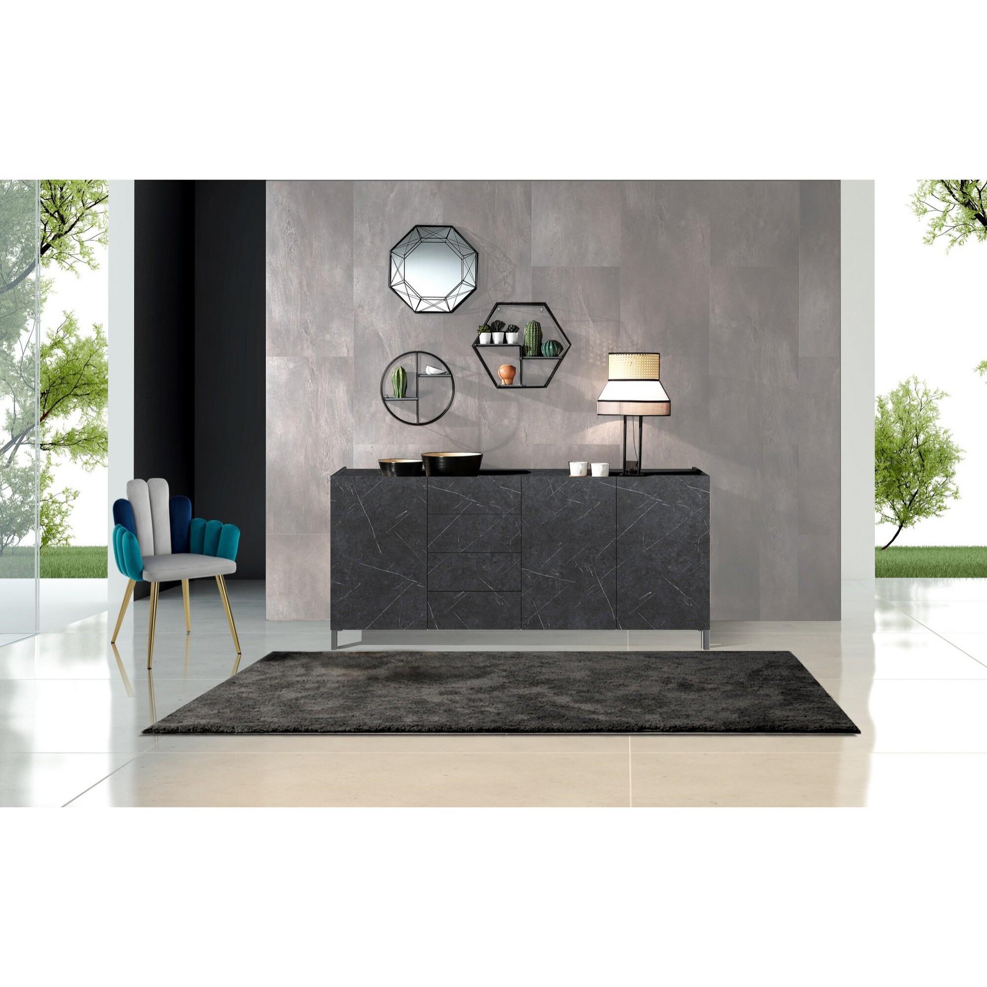 Tomasucci madia grande EDDY BLACK MARBLE