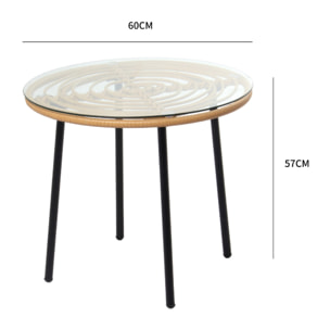 Salon de jardin bas 2 chaises + 1 table - PUNO