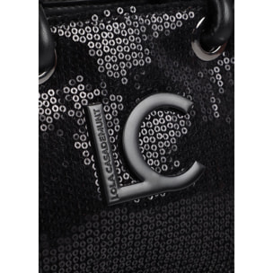 Mini Shopper con Logo di Paillettes