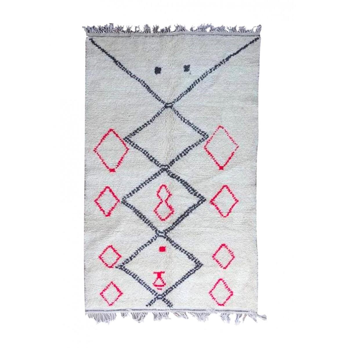 Authentique tapis berbère fait à la main en laine FOMI