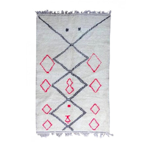 Authentique tapis berbère fait à la main en laine FOMI
