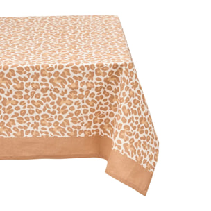 Nappe Leopadi beige lin L250xp150xH0,1cm