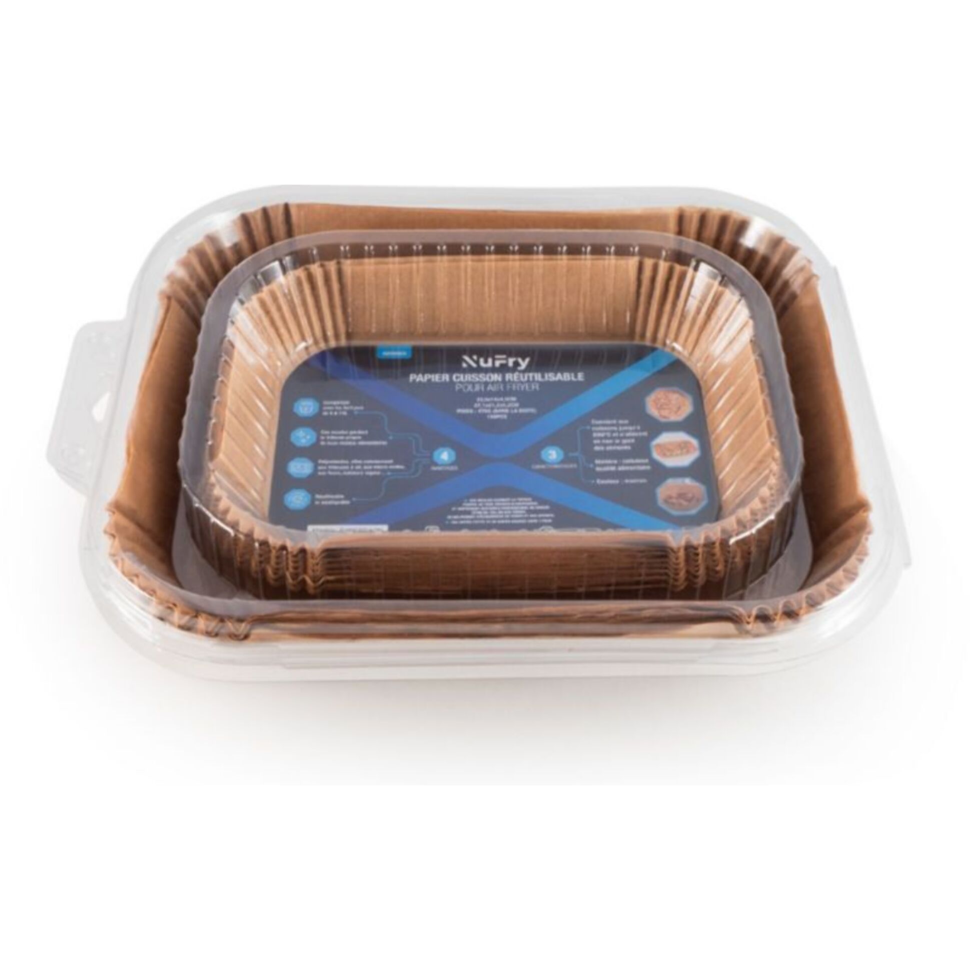Papier cuisson NUFRY Airfryer Paperpack 150 pièces