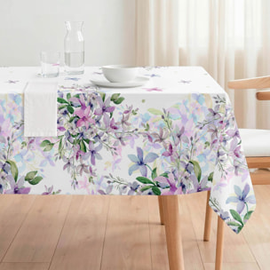 Nappe anti-taches ELISE VIOLET - coton mélangé