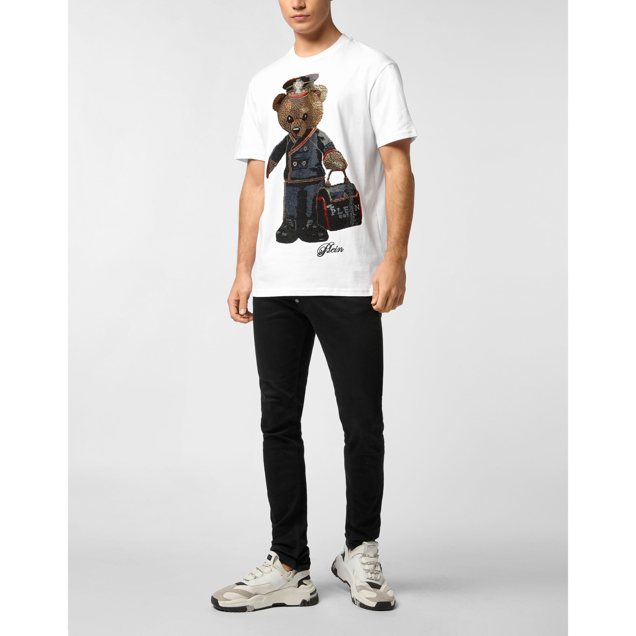 PHILIPP PLEIN Maglietta girocollo Ss TEDDY