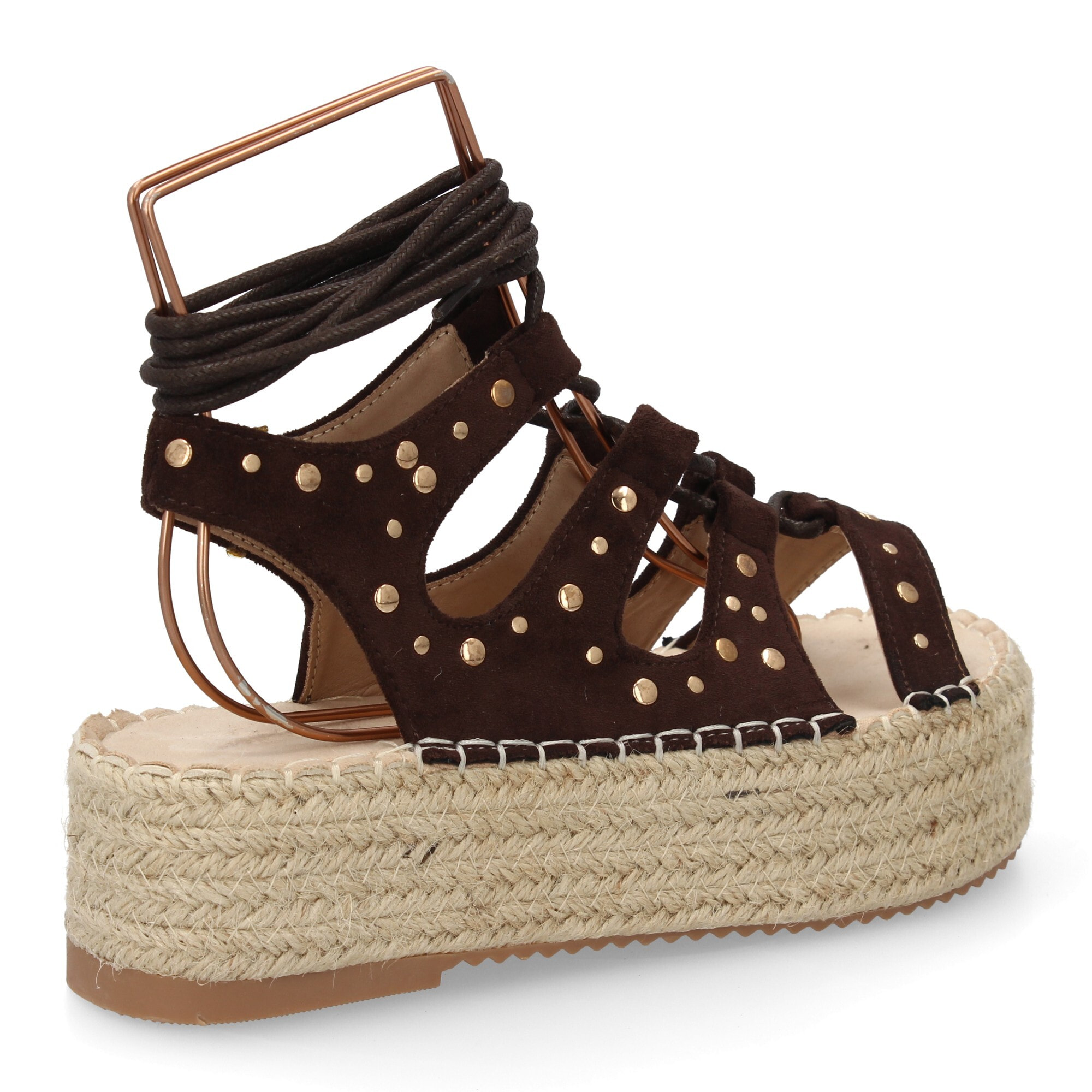Sandalia plataforma romana mujer elegante