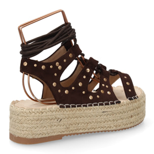 Sandalia plataforma romana mujer elegante
