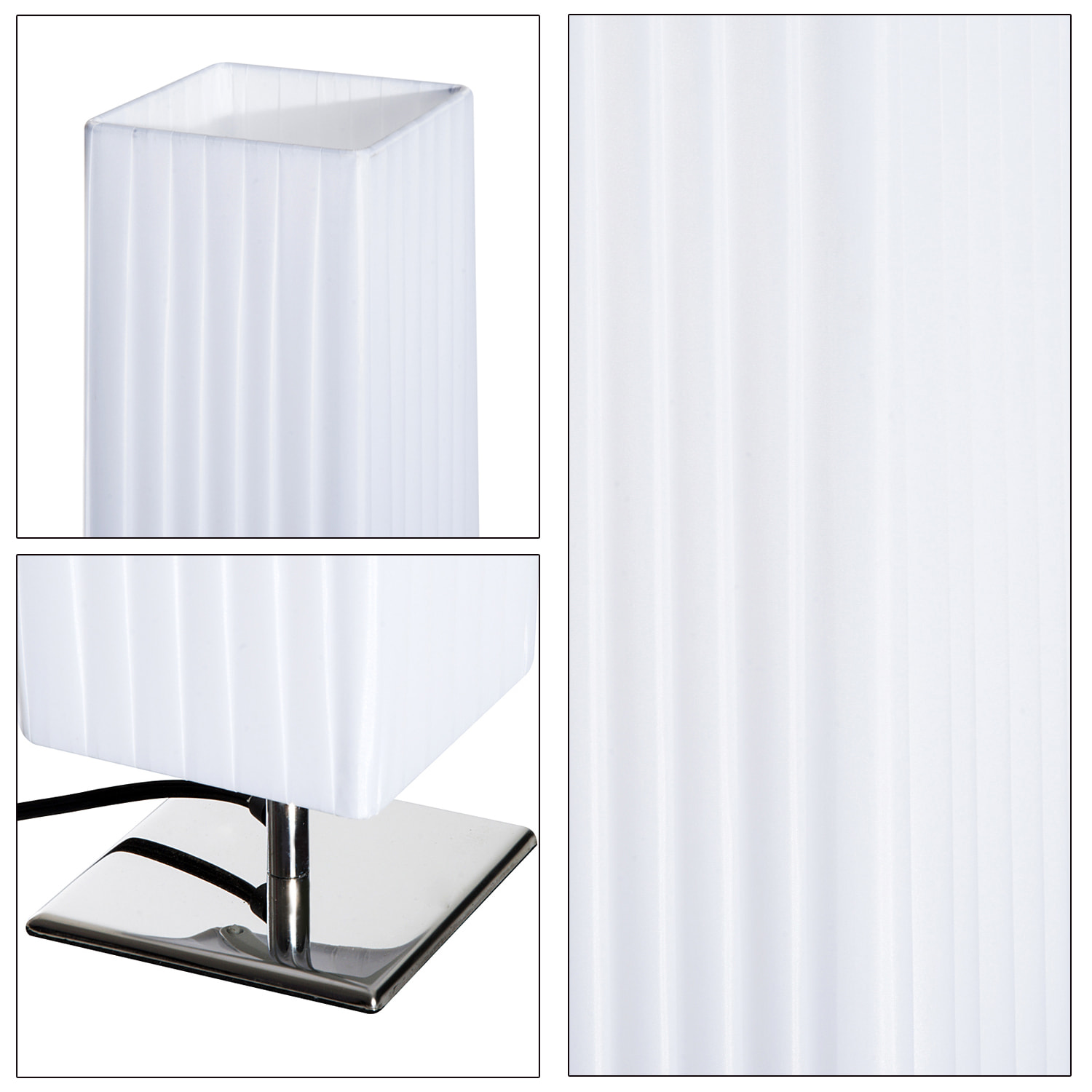 Lampe lampadaire colonne sur pied moderne lumière tamisée 40 W 14L x 14l x 120H cm inox blanc