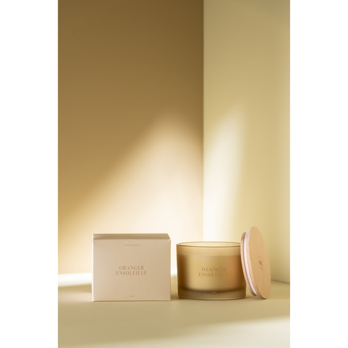 J-Line bougie parfumée Accords Essentiels - Oranger Ensoleillé - jaune - 28H