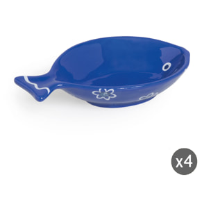 Ensemble de 4 bols 17 cm Excelsa – Ocean, Céramique Bleu