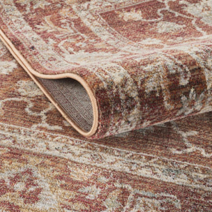 Tapis d'orient, motif oriental raffiné, tissé, poils ras