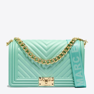 Borsa a mano da donna - Modello False - 100% PVC - 25.0 x 15.0 x 8.0 cm