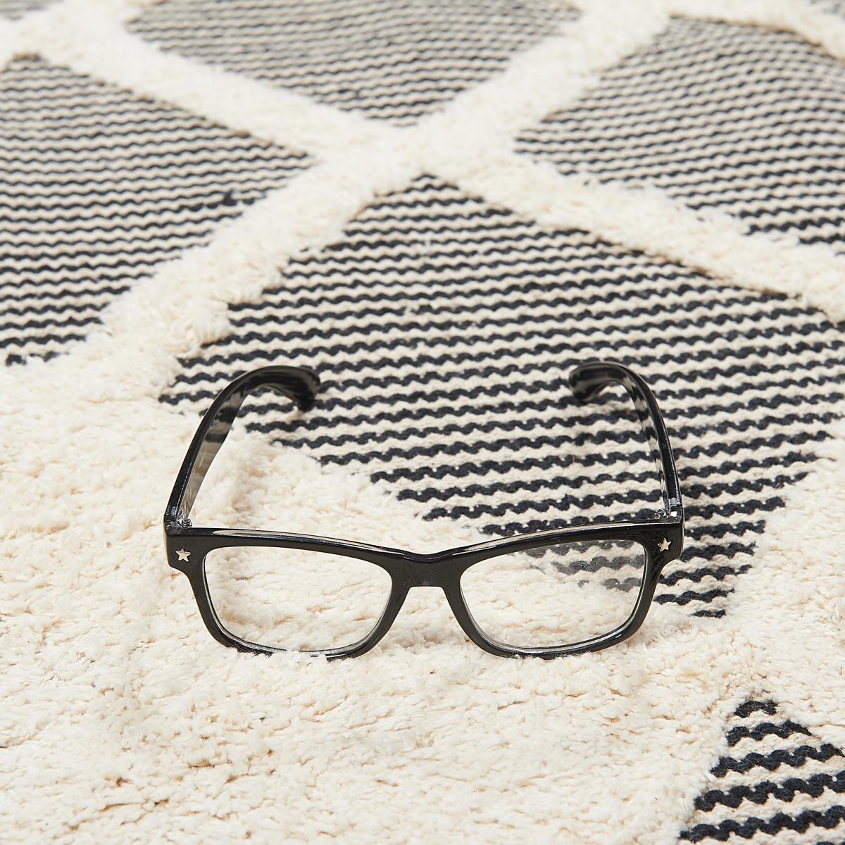 Tapis kilim fait main en coton motif faux uni KEDE