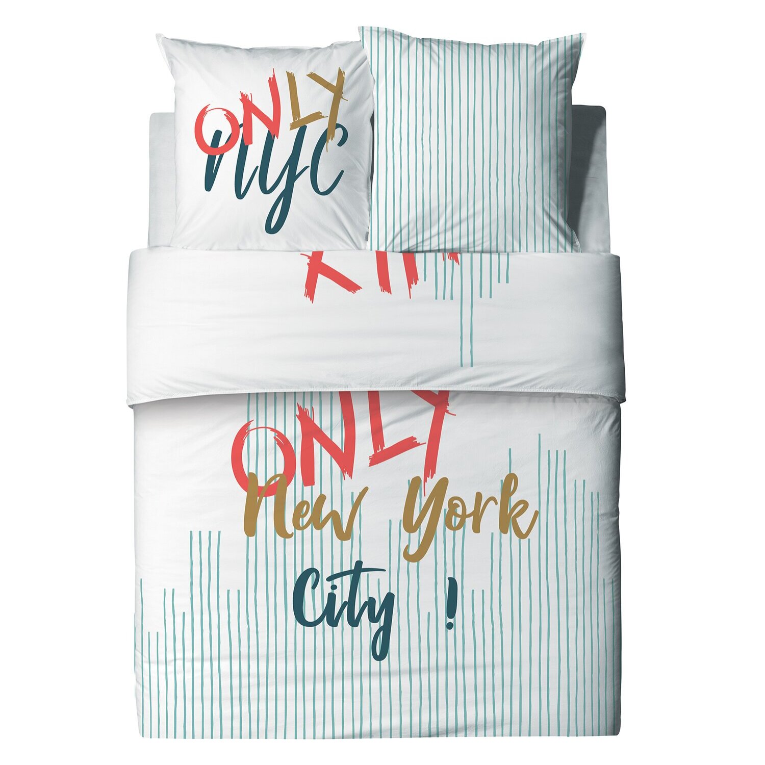 Parure Housse De Couette 3pcs 100% coton 57fils Only