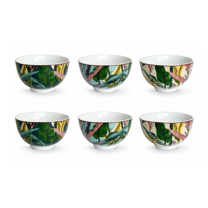 Lot de 6 petits bols, BORNEO